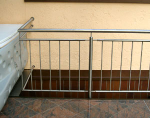 Gel&auml;nder mit Stahllauf