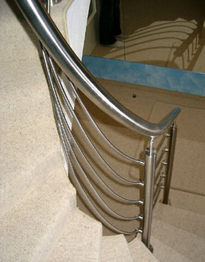 Gel&auml;nder mit Stahllauf